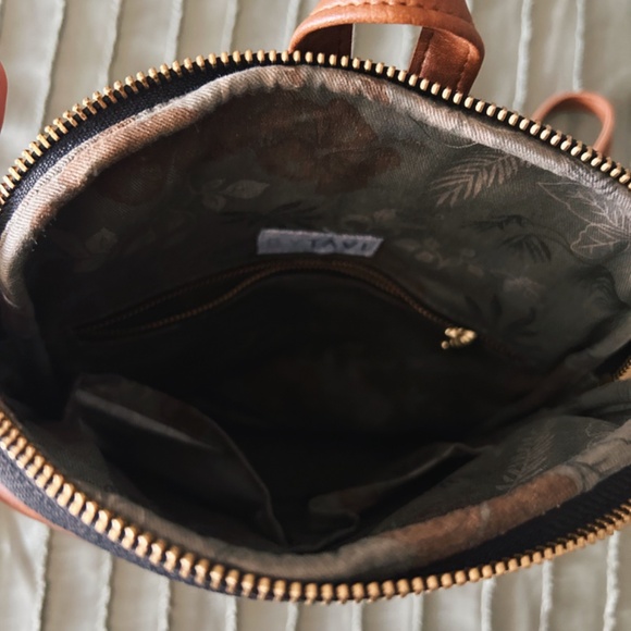 ByTavi Fair Trade Vegan Leather Brown Panha Mini Backpack - NWT - Picture 5 of 8